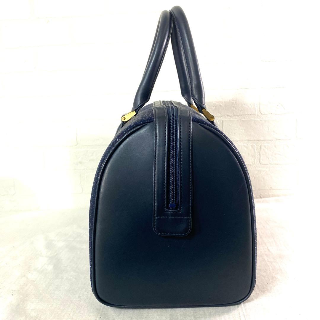 719☆ 印傳屋 ハンドバック 印伝細工 レディース ネイビー