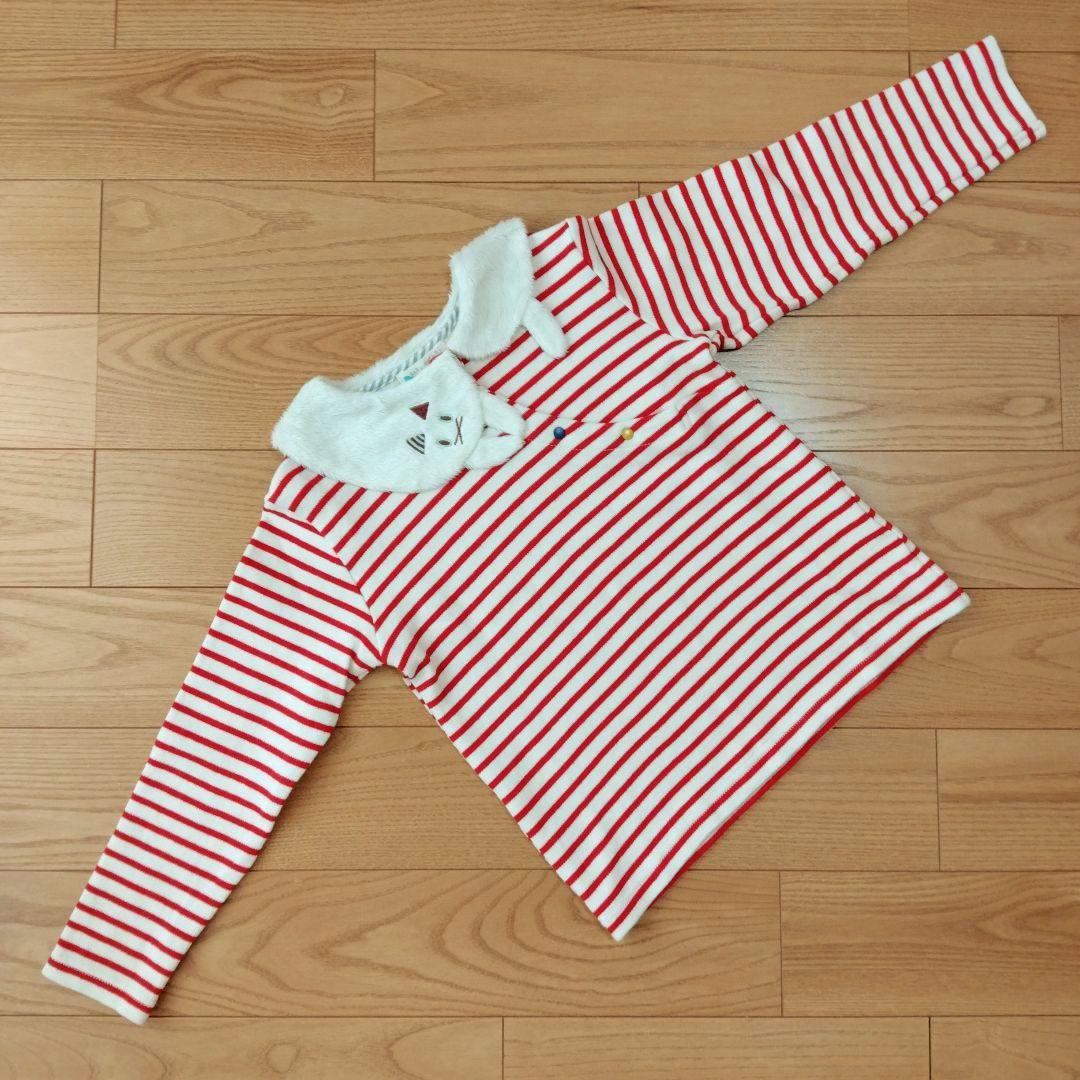 【うにゃ】ベイビーチアー ネコ襟トップス ＆ぶどうワンピース＆ブラウス