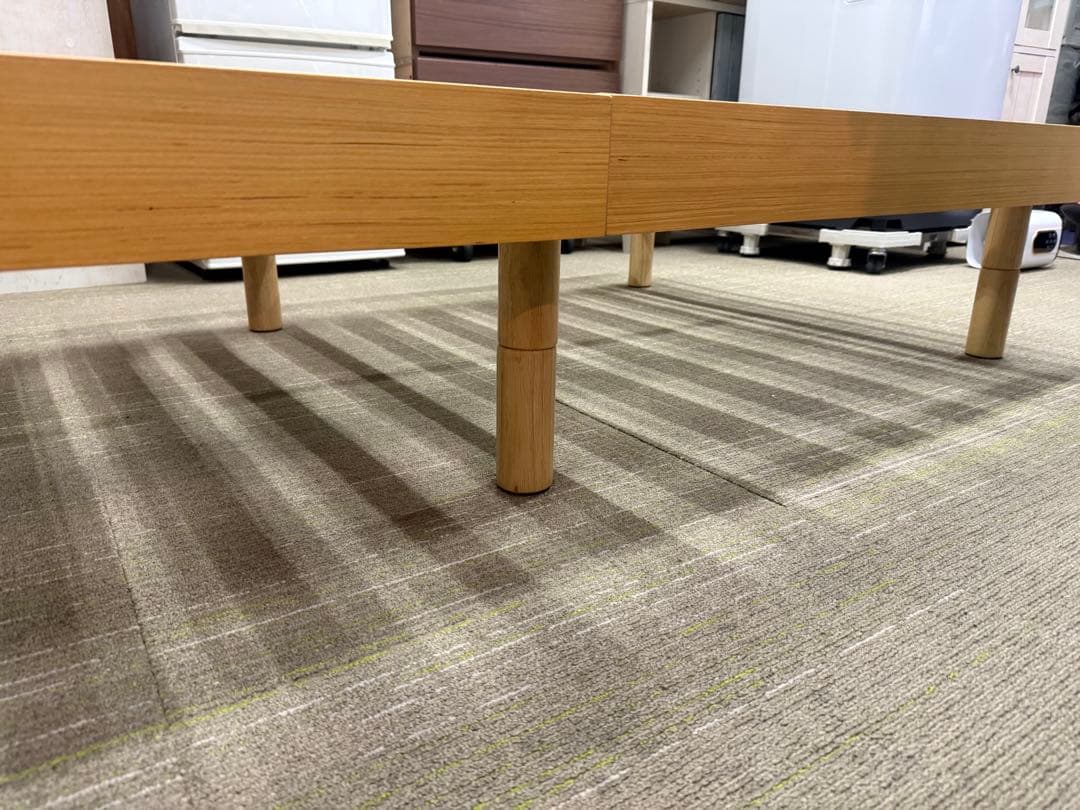 【美品】ニトリ　シングルサイズベッドフレーム　 棚付コンセント付き　STL NA