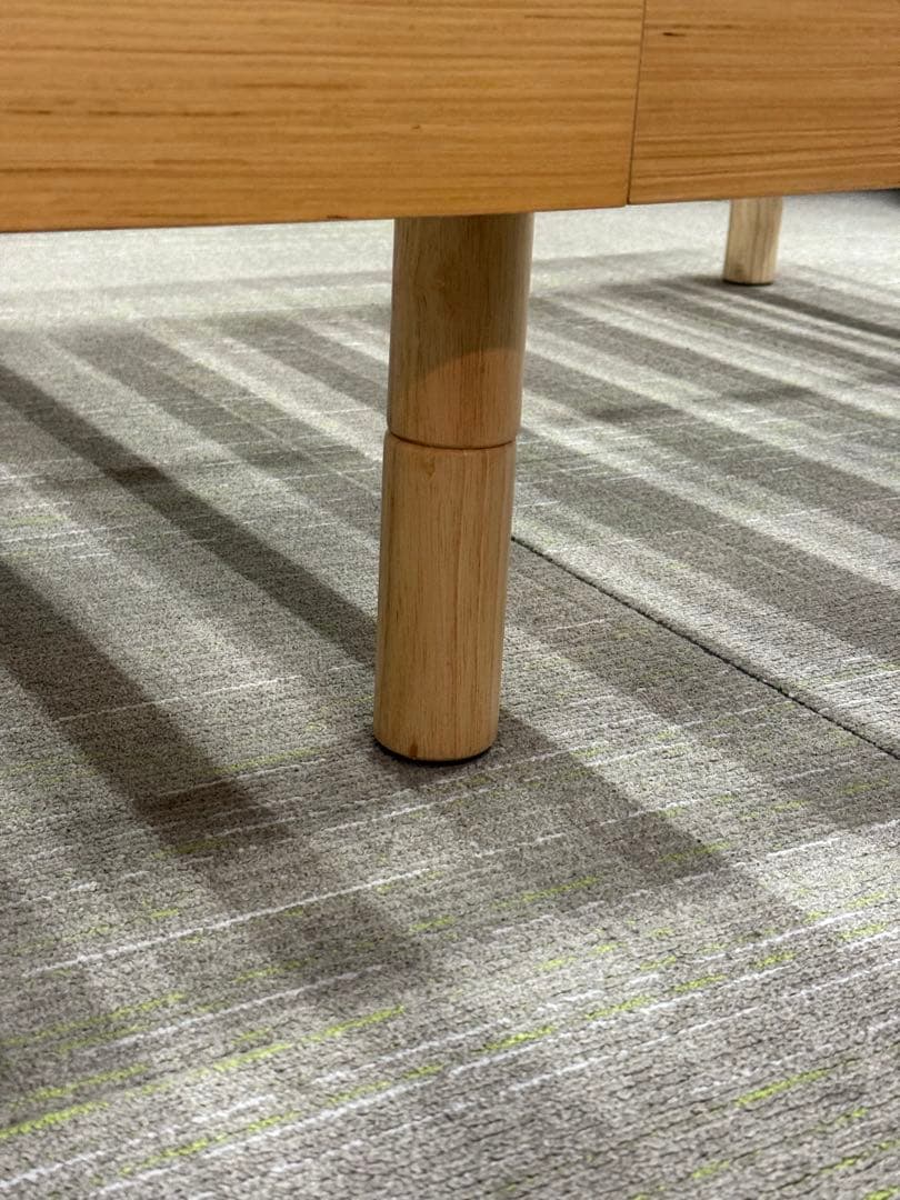 【美品】ニトリ　シングルサイズベッドフレーム　 棚付コンセント付き　STL NA