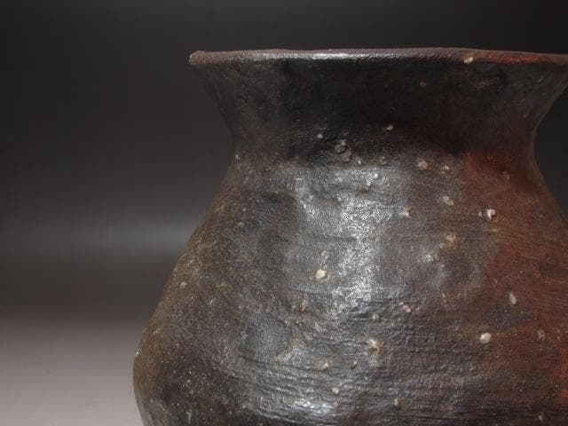 ★　古常滑花入　時代を感じる一品です★x419