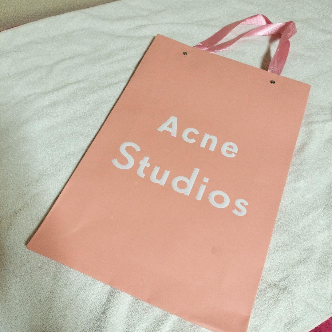 未使用　箱紙袋付き　Acne Studios ピンク マフラー フリンジスカーフ