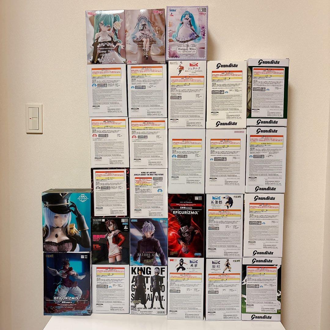 新品未開封 フィギュア27種 ナルト・ワンピース・刃牙・初音ミク・呪術廻戦 ほか