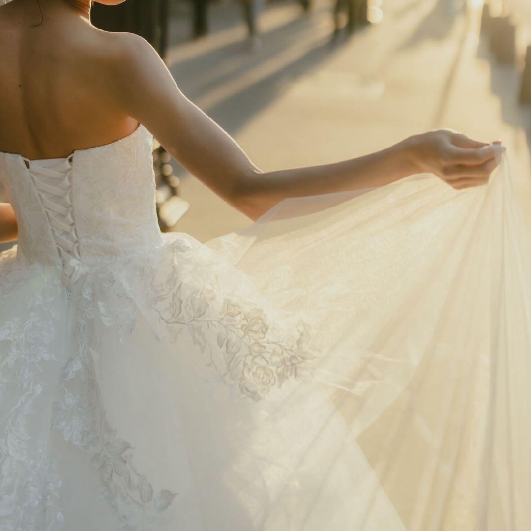 YNSウェディング オフショルダードレス