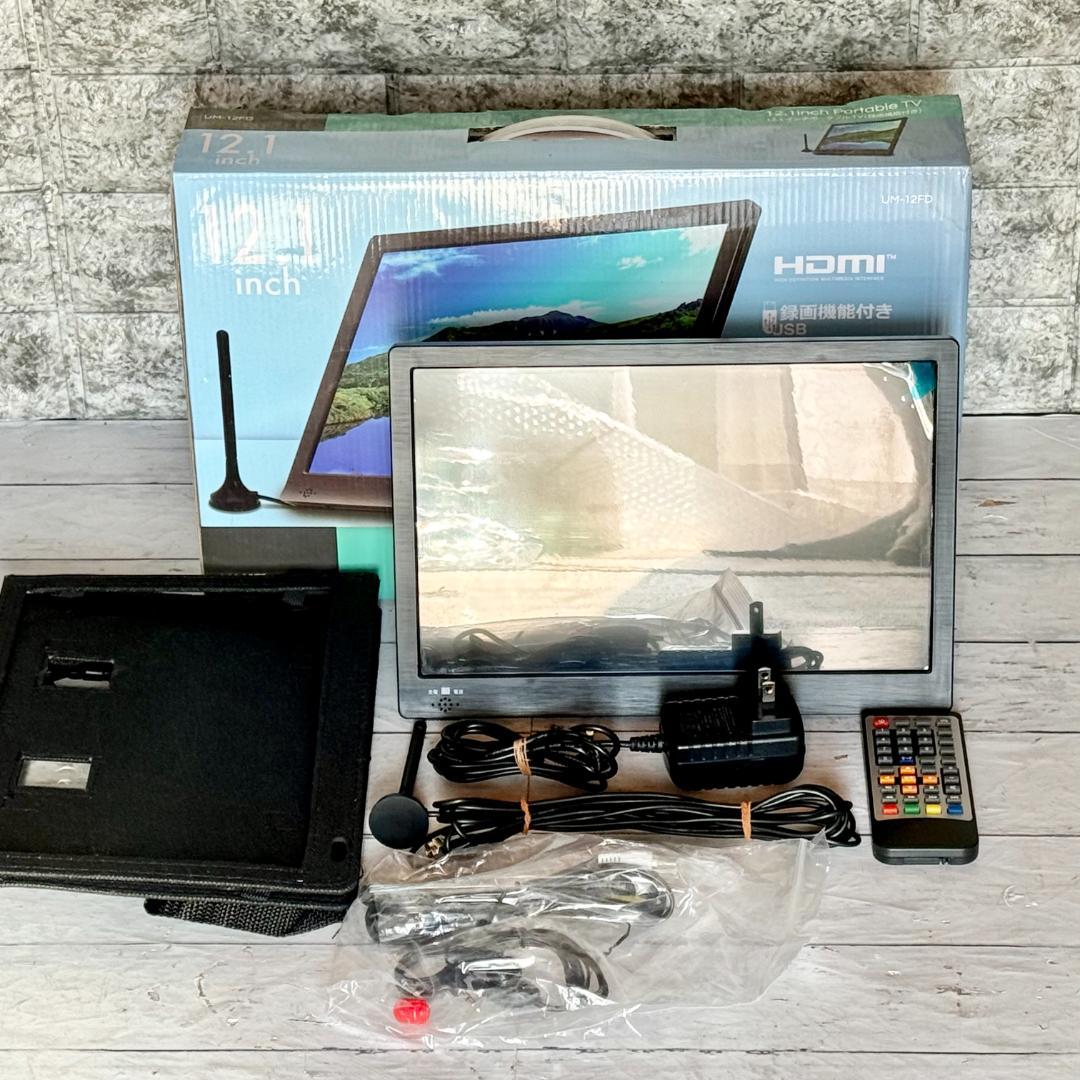 TEES 録画機能付き12インチポータブルテレビ UM-12FD