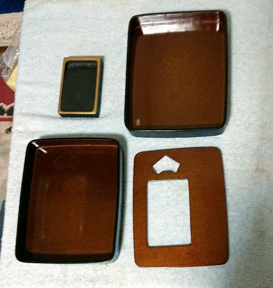 本田正人作螺鈿硯箱