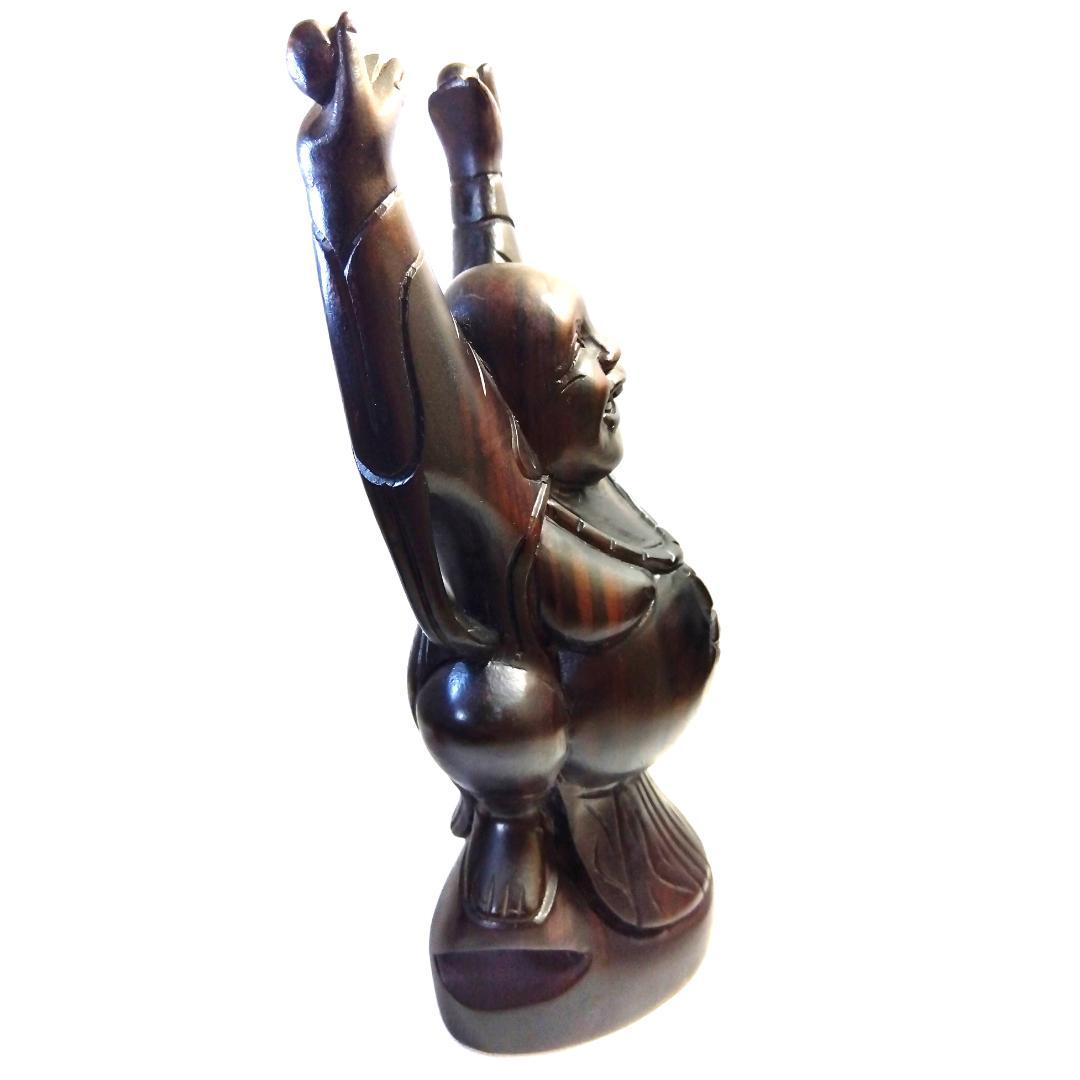 【 神像 】 七福神　布袋尊 ／ 手彫り ／ ヴィンテージ　昭和　骨董