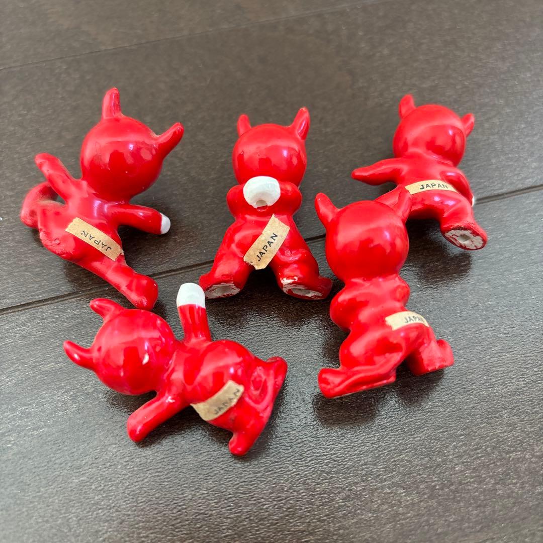 ビンテージ　日本製　デビル　小悪魔　悪魔　陶器　オキュパイドジャパン　置物
