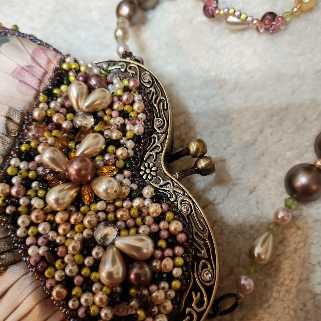 MARY FRANCES:メリーフランシスビーズ装飾パーティーバッグ