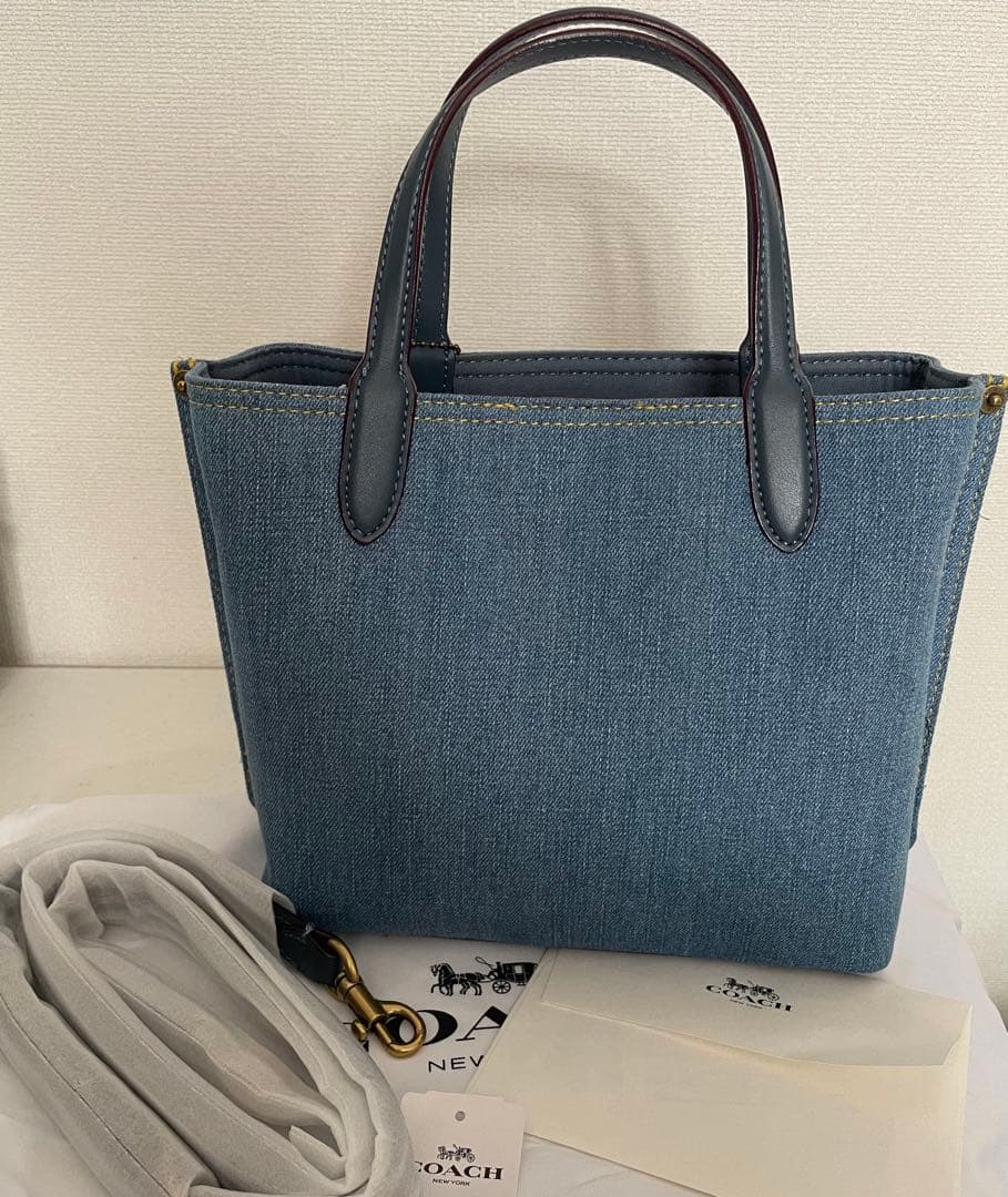 コーチ ウィロウデニムトートバッグ