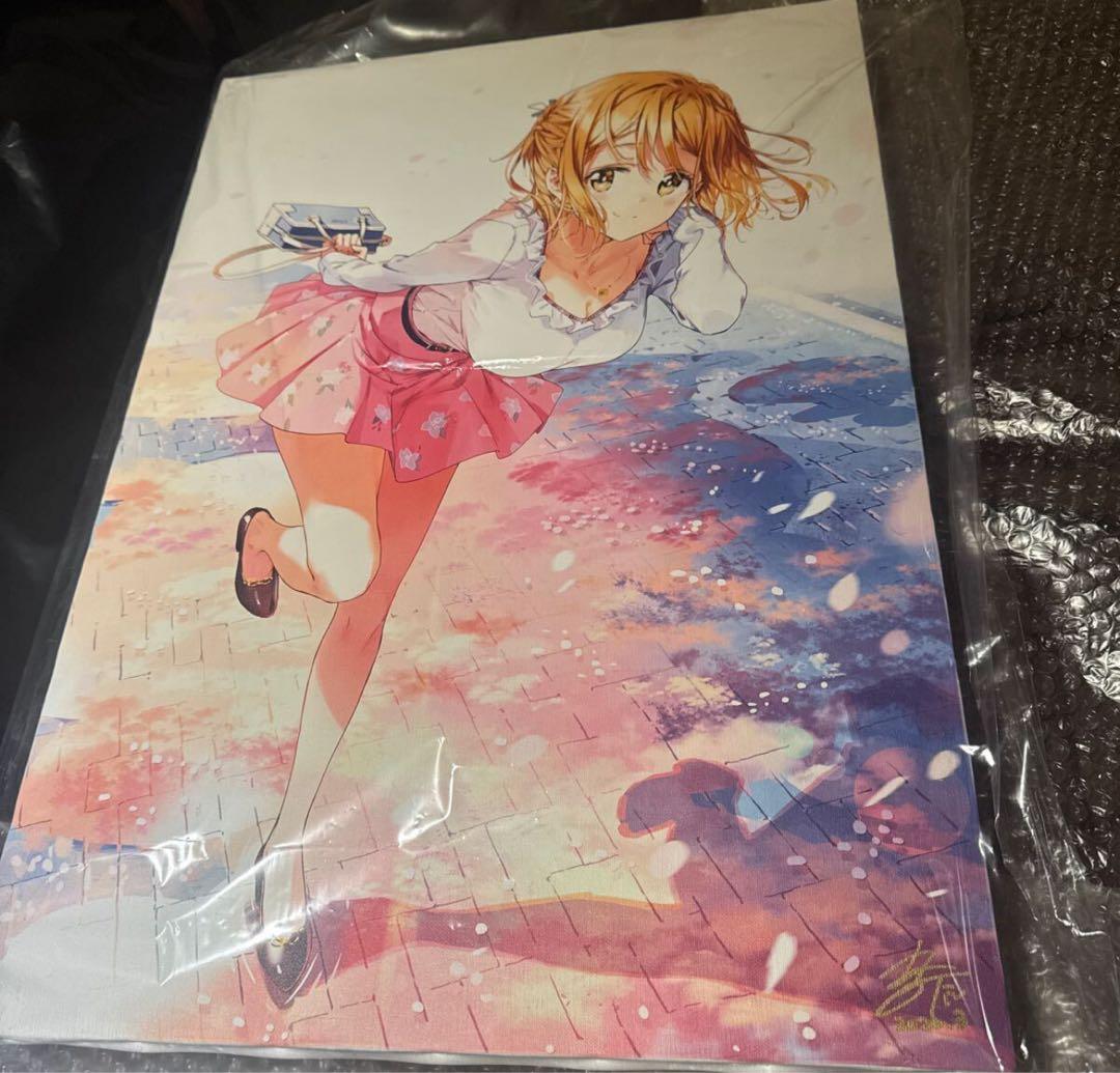 tiv 個展　大判キャンバスアート　直筆サイン入　安達垣愛姫　小岩井吉乃　色紙