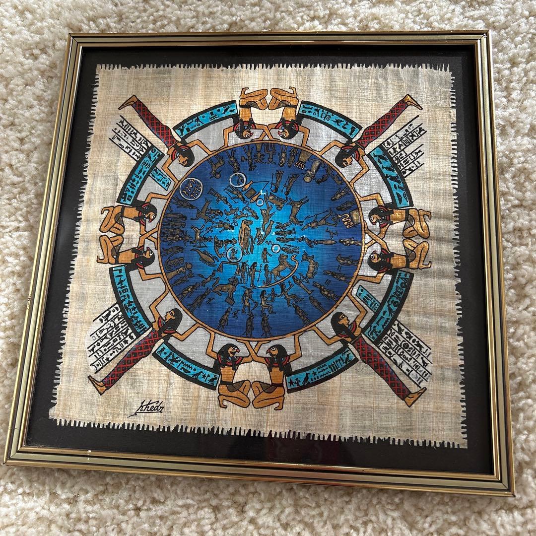 エジプト パピルス画 デンデラの黄道図