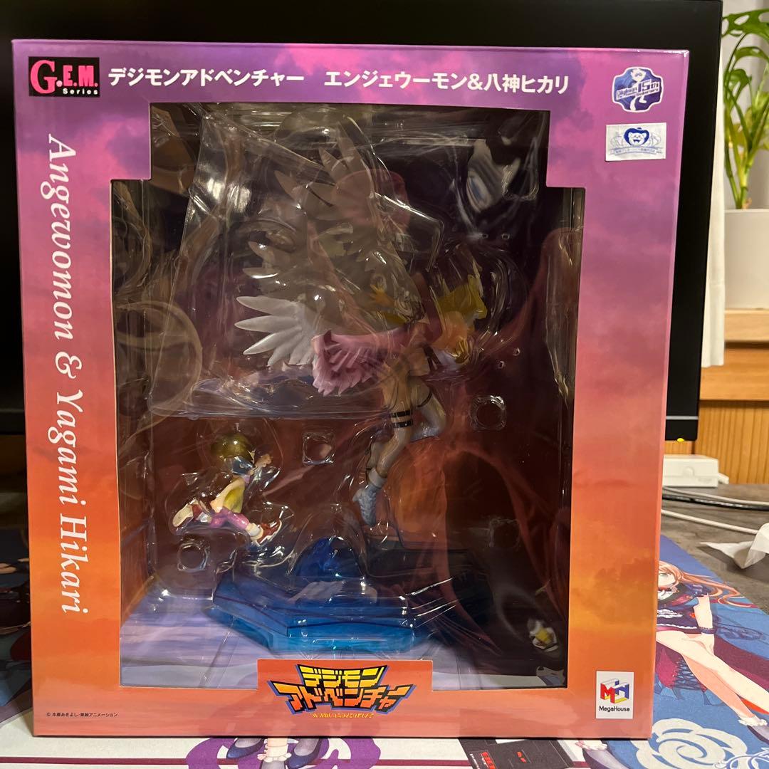 デジモンアドベンチャー エンジェウーモン＆八神ヒカリ フィギュア GEM