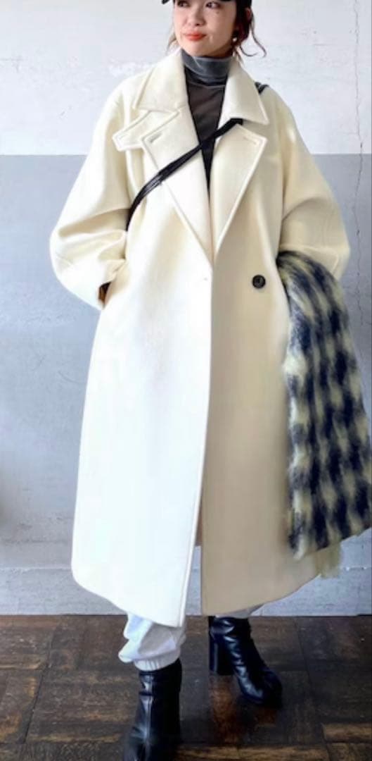 ADAM ET ROPE' ウールボンディングロングコート