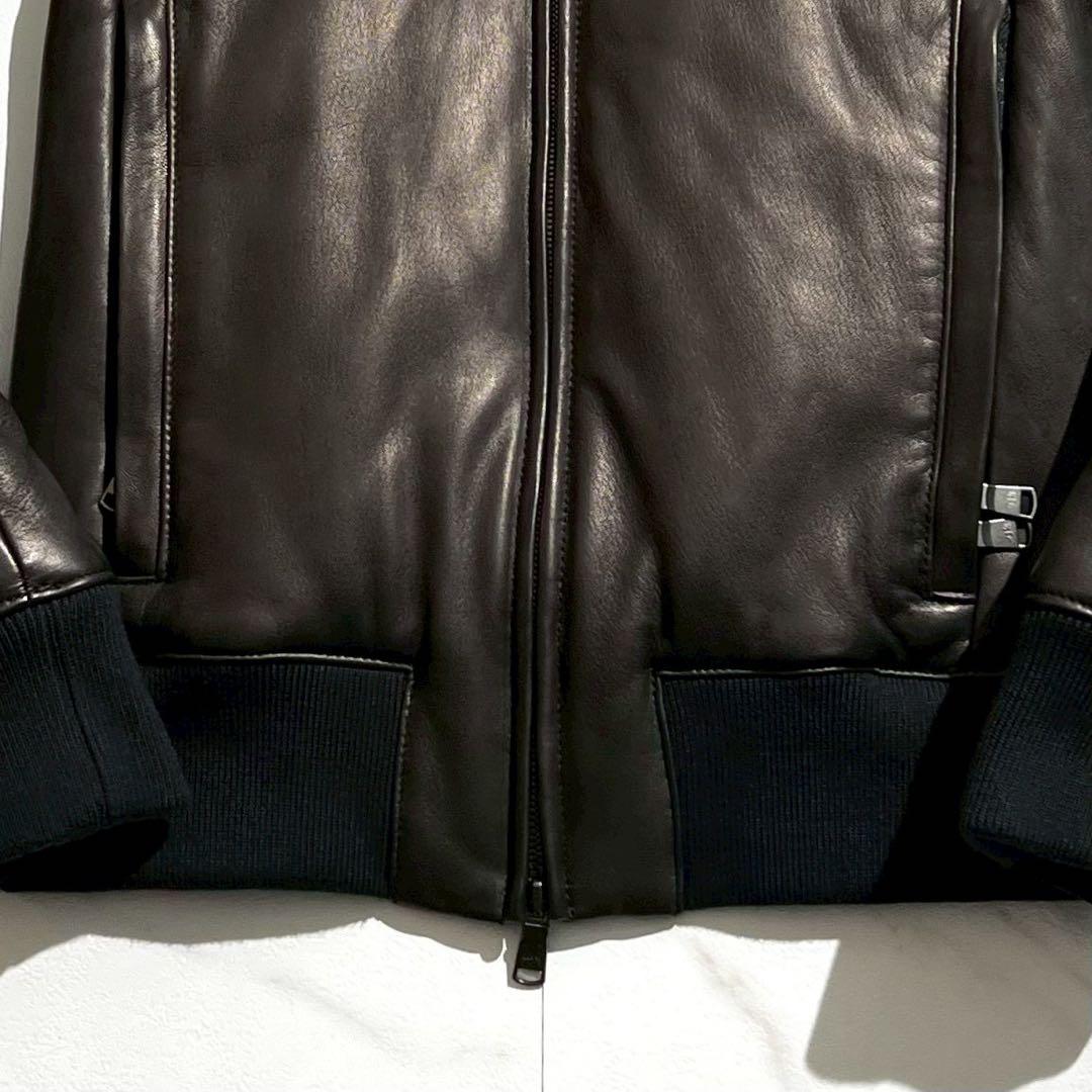 wjk ダブルジェイケイ ラムレザー シングルライダース ジャケット ブラック