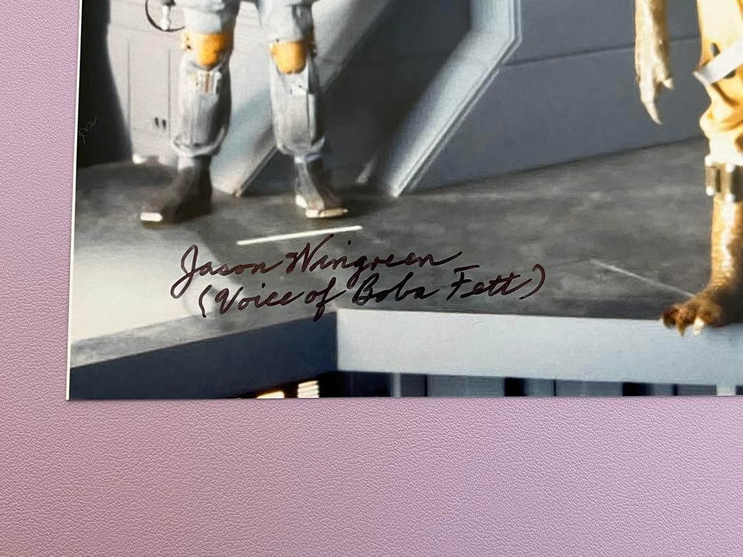 スターウォーズ　直筆サイン　２名　ボバ・フェット　ボスク