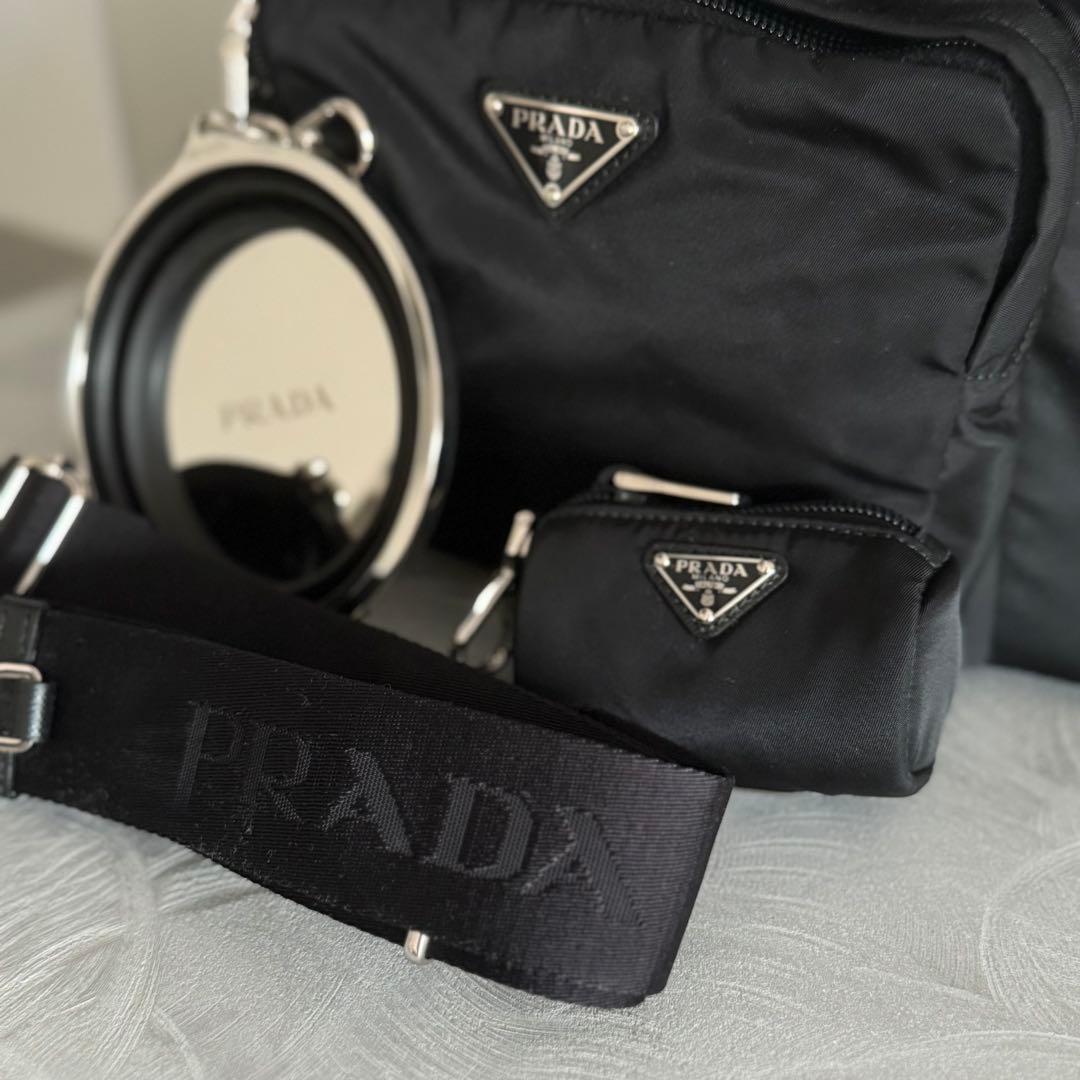 PRADA RE-NYLON トライアングル ロゴ ペットキャリー バッグ