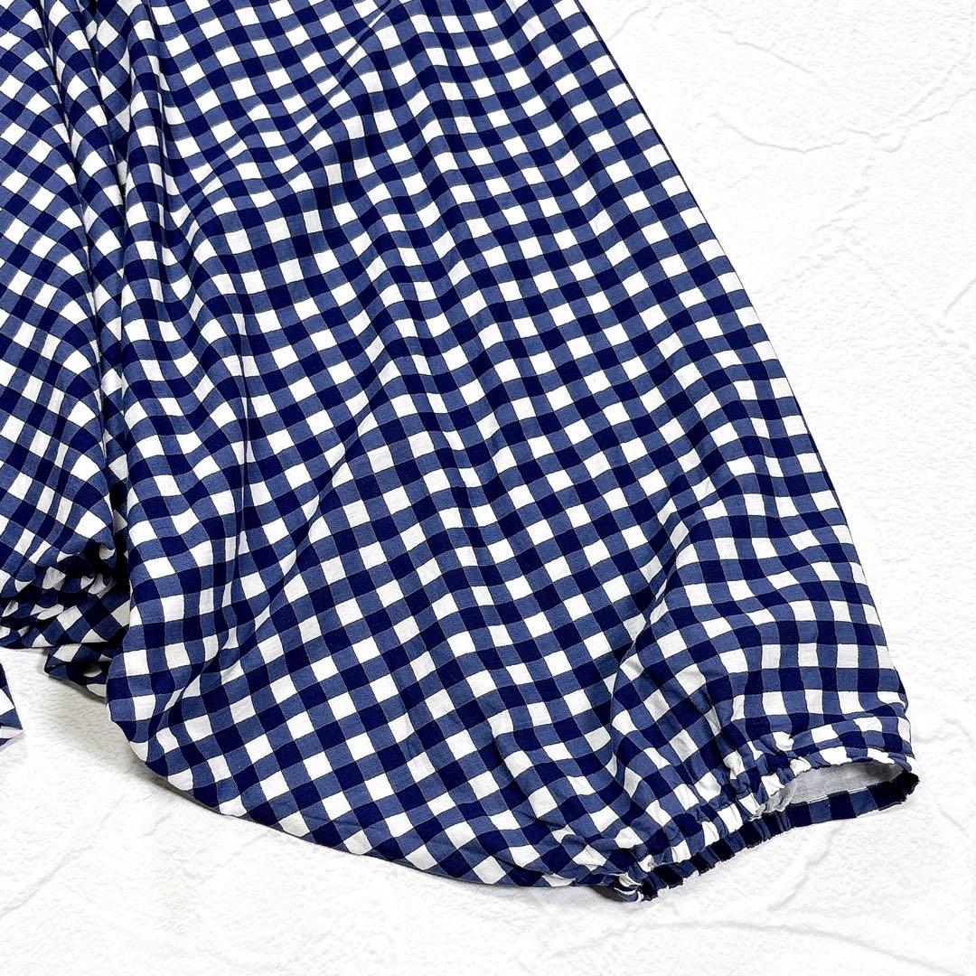 ハウスオブロータス ギンガムチェック サルエルパンツ インド綿 イージーパンツ