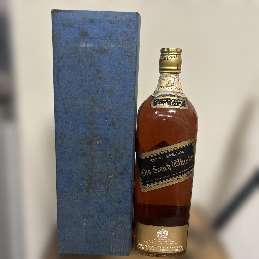 未開封　ジョニーウォーカー ブラック　金キャップ 黒ラベル　古酒　希少