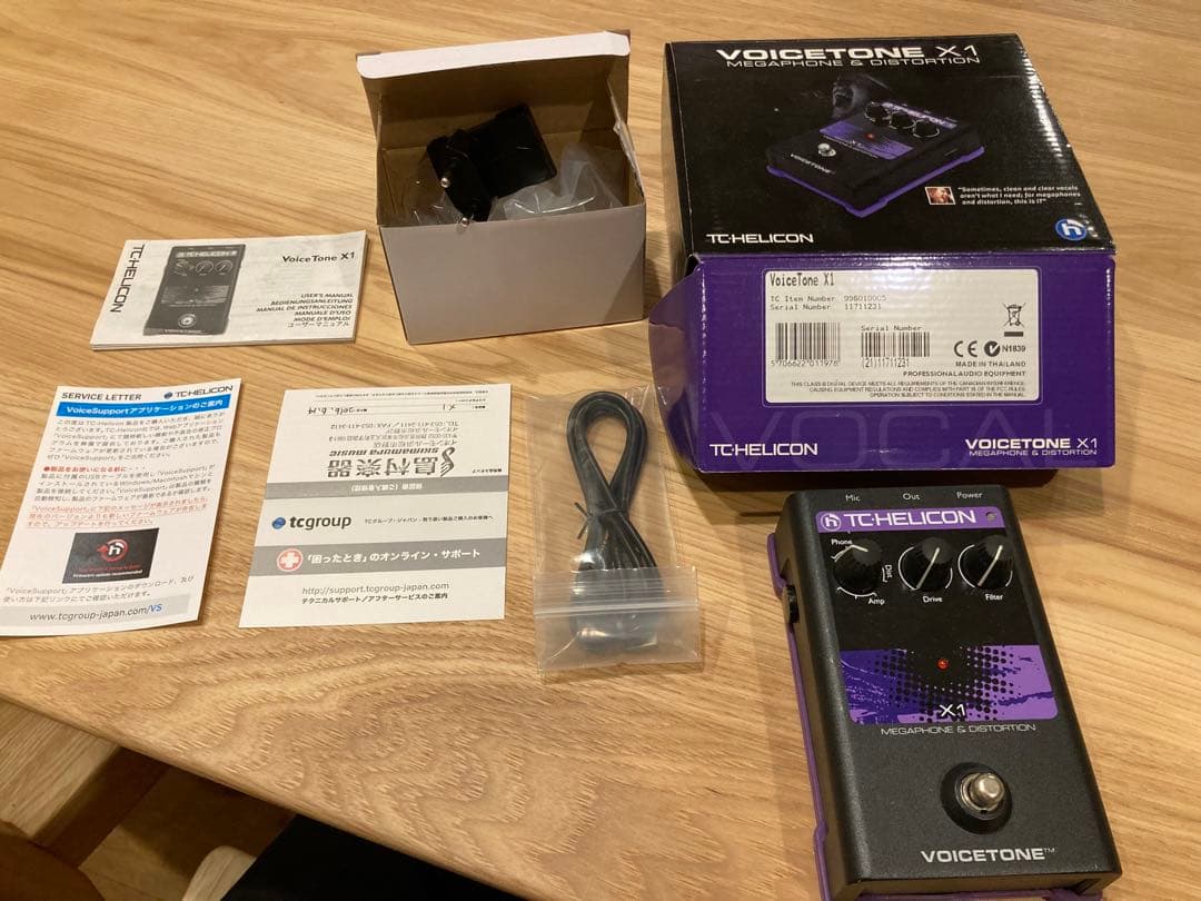 TC Helicon Voicetone X1 アダプター欠品