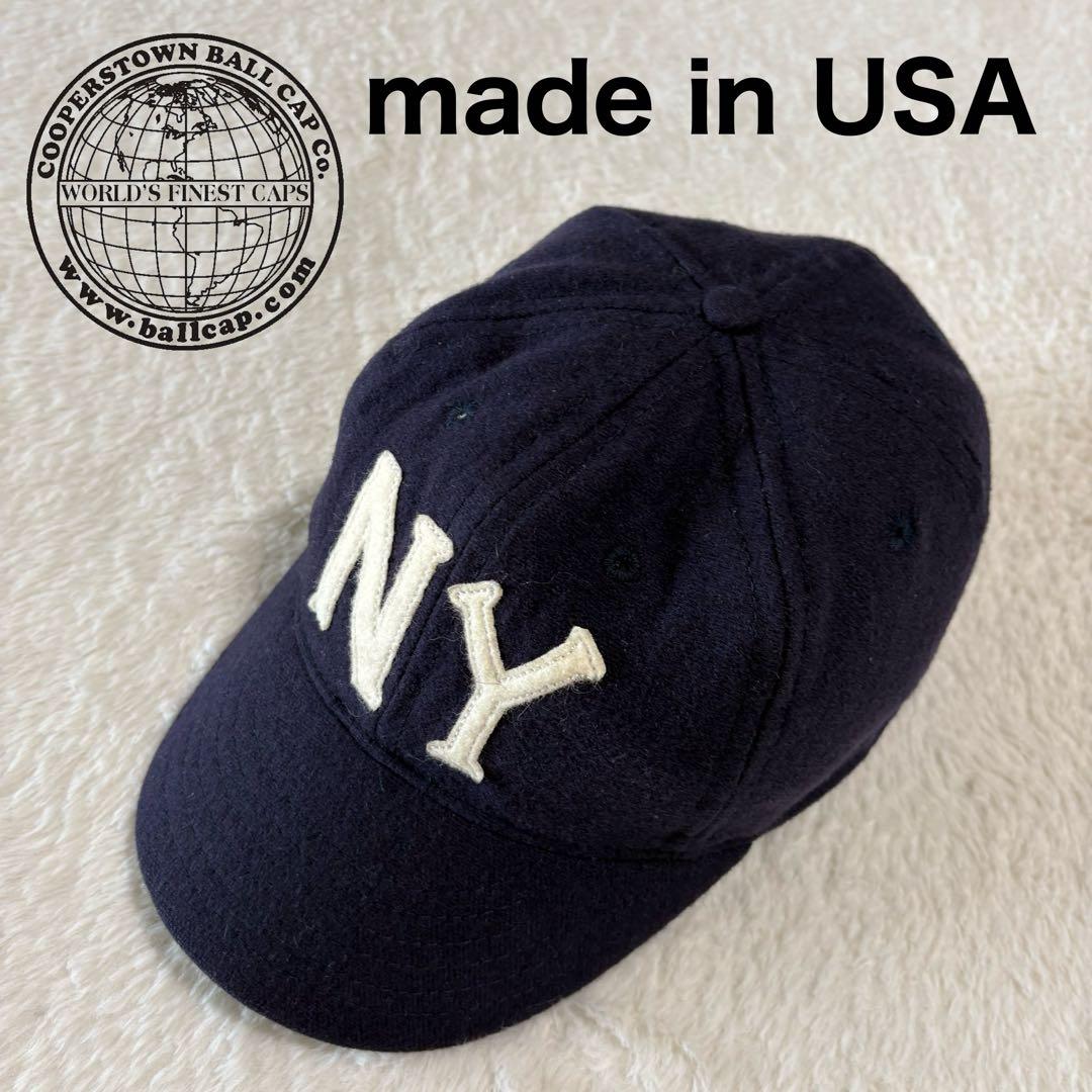 クーパーズタウン 6パネル ウールキャップ NY レア 7と1/2