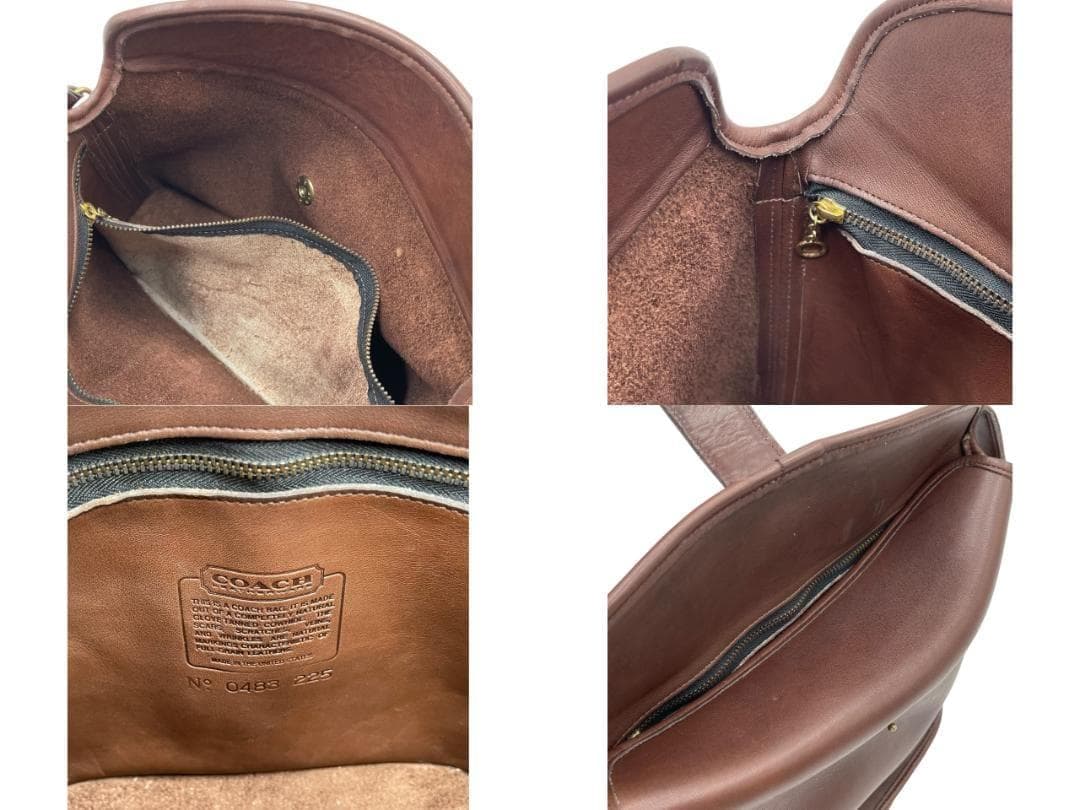 COACH/オールドコーチ レザー ショルダーバッグ ドイツホック 斜め掛け