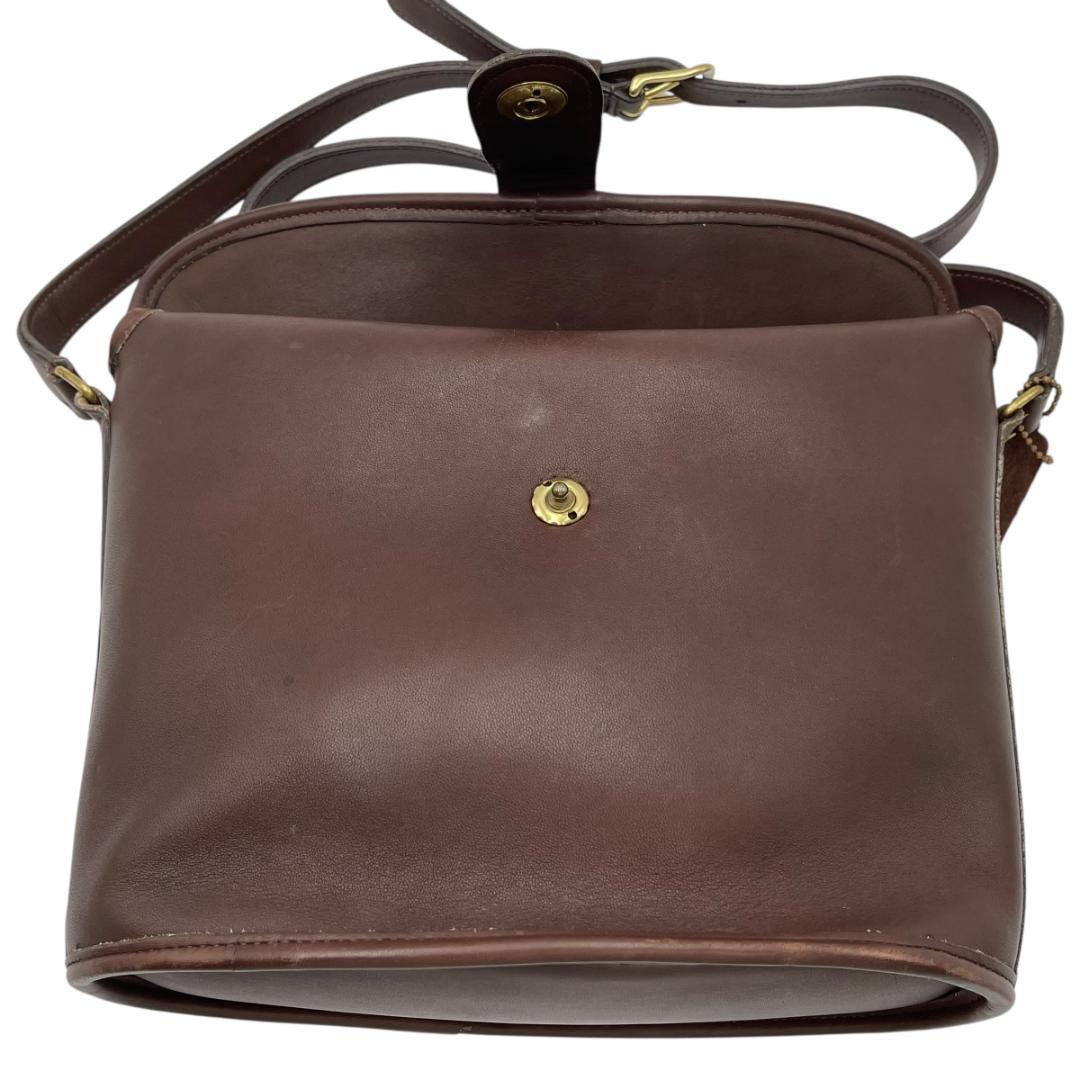 COACH/オールドコーチ レザー ショルダーバッグ ドイツホック 斜め掛け