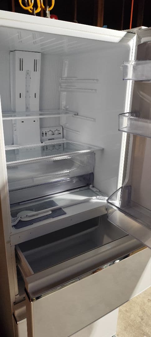 三菱 330L 3ドア冷蔵庫 MR-CX33C-W 2018年製 ホワイト系