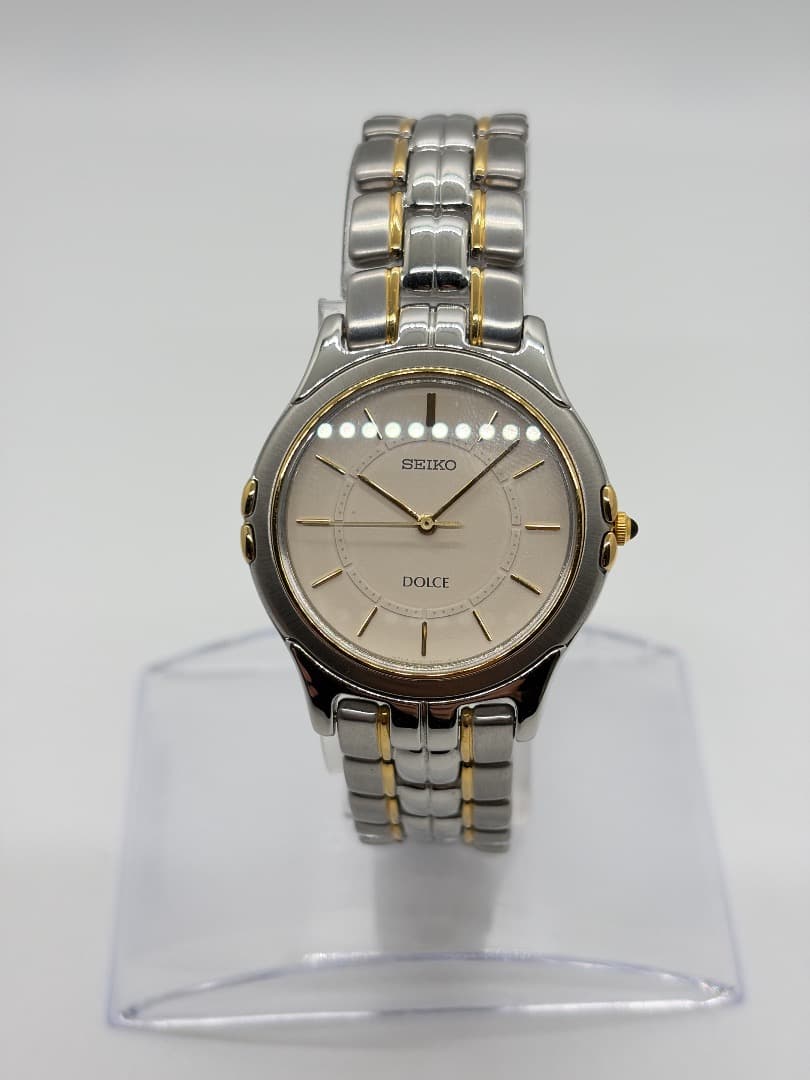 【新品電池】セイコー ドルチェ 8J41-6140 メンズドレスウォッチ