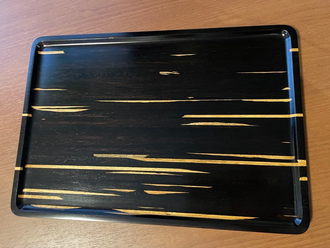 黒檀 盆 トレー 角盆