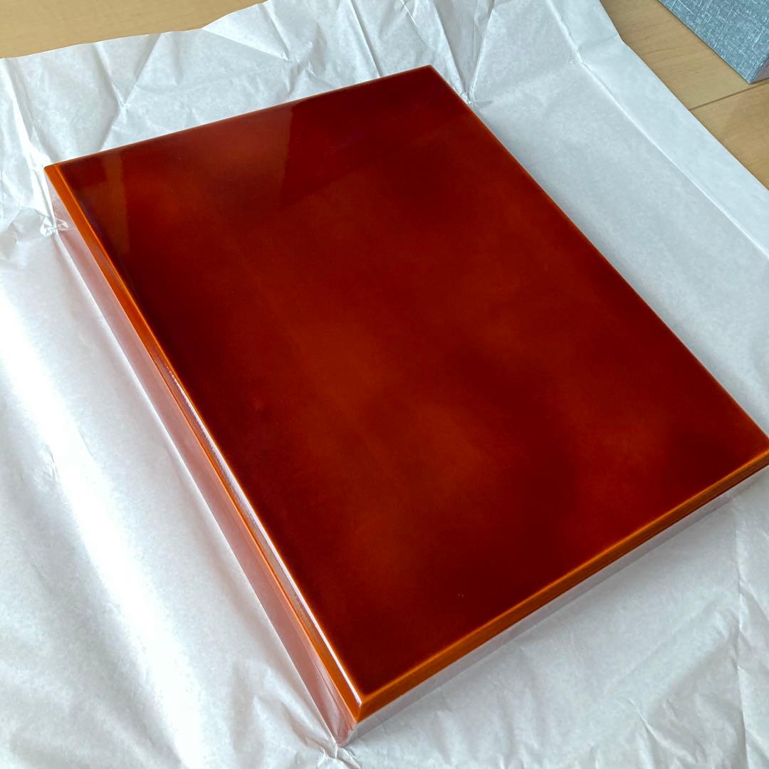 【新品未使用】飛騨春慶塗　文箱　A4版対応　手文庫　書類ケース　伝統工芸品