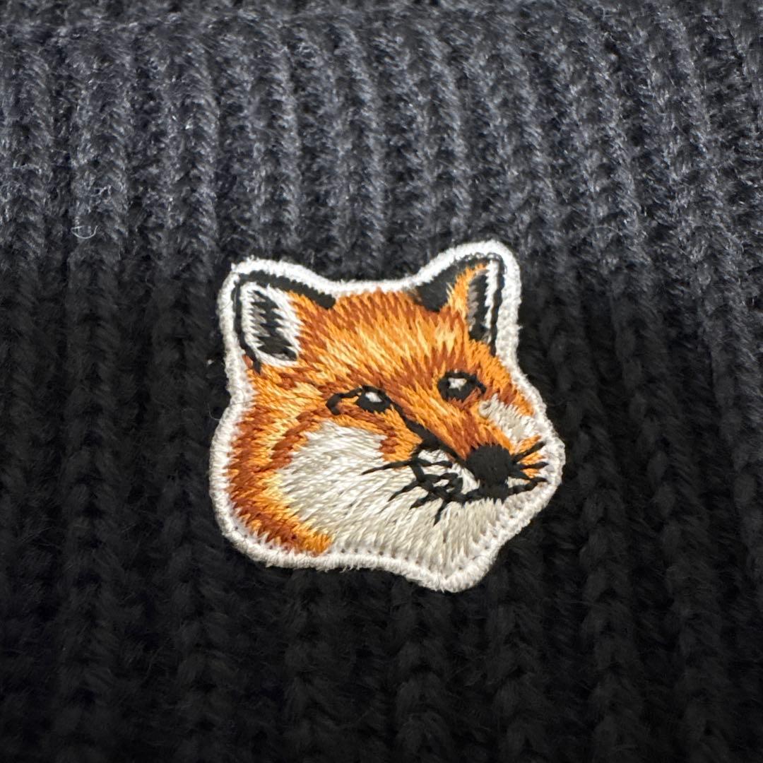 MAISON KITSUNÉ 黒 ニット帽