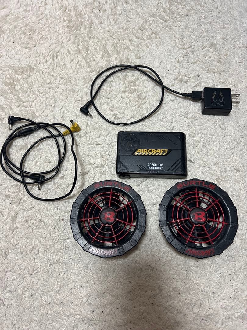 空調服　バートル　バッテリーファンセットBURTLE　AIRCRAFT１３V