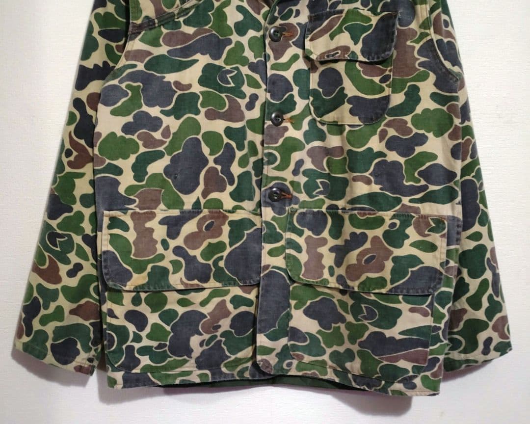 【美品】70S SAFTBAK ハンティングジャケット ダックハンターカモ