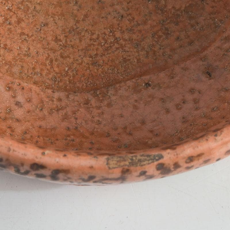 茶道具　芳幽軒　加藤石春作　赤楽茶碗　共布共箱　V　9429