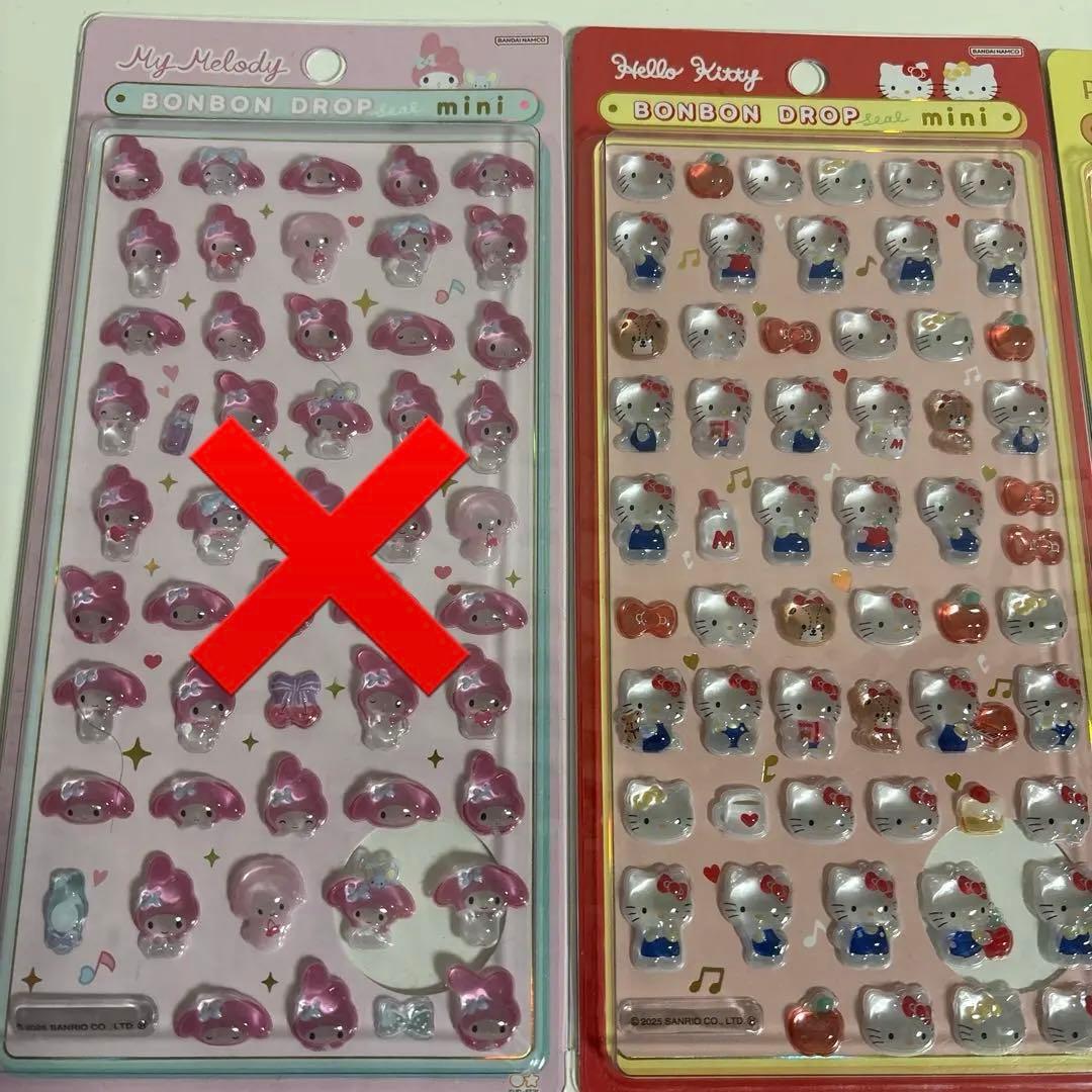 ボンボンドロップ シール・サンリオ6枚セット