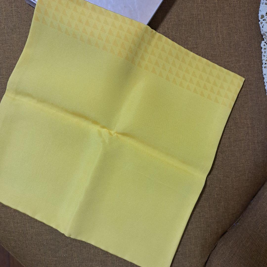 希少✨セール 茶道 裏千家 帛紗 正絹 巳年デザイン黄色 ヴィンテージ物
