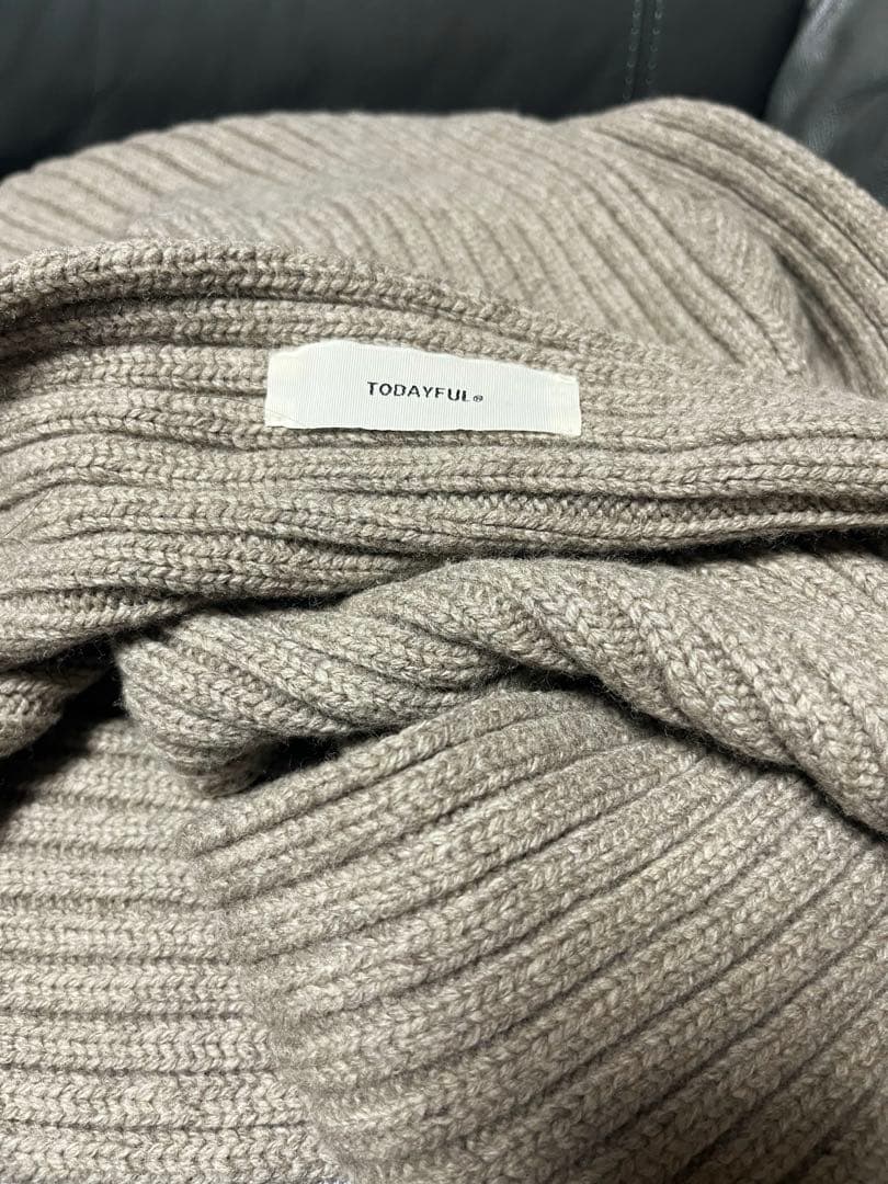 TODAYFUL ウールリブストール