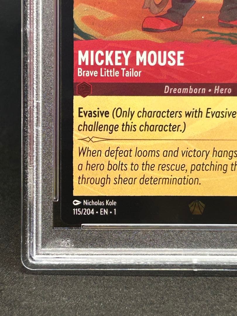 ロルカナ Lorcana ミッキー MickeyMouse foil PSA10