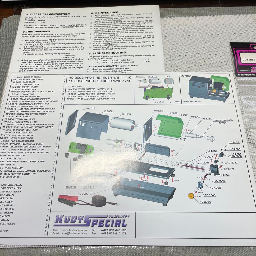 【超希少】HUDY SPECIAL タイヤトゥルーアータイヤセッター　各種ハブ付