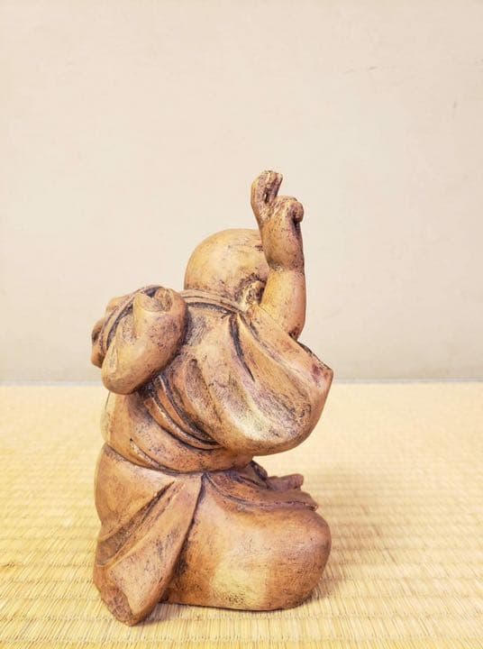 七福神 木彫 乾燥割れ有り