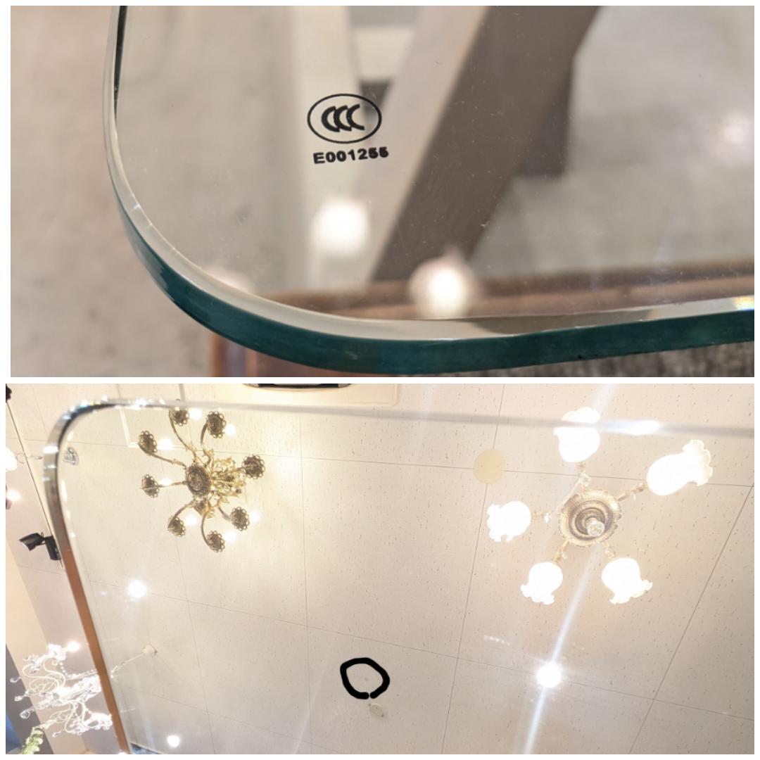 35% フランフラン エファ ガラス 天板テーブル 上品 ダイニングテーブル