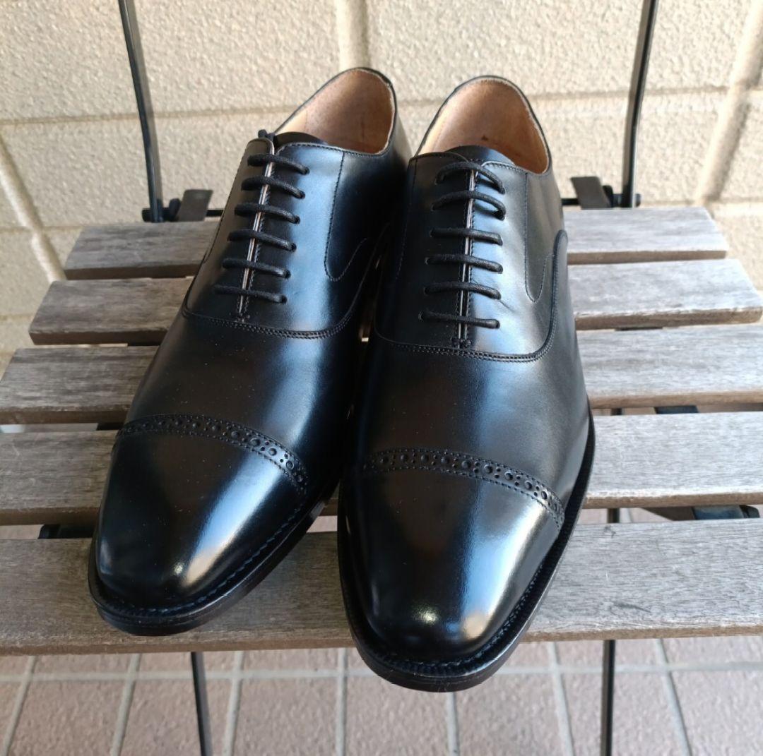 未使用 神匠 セミブローグ アノネイ ブローグ ブラック UK8 26