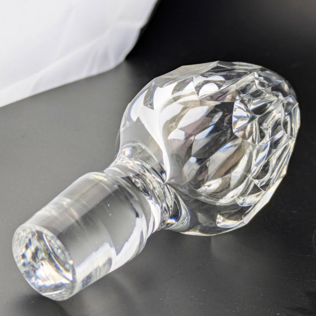 バカラ アルマニャック ダイヤカット デキャンタ 仏ヴィンテージ 刻印 上質美品