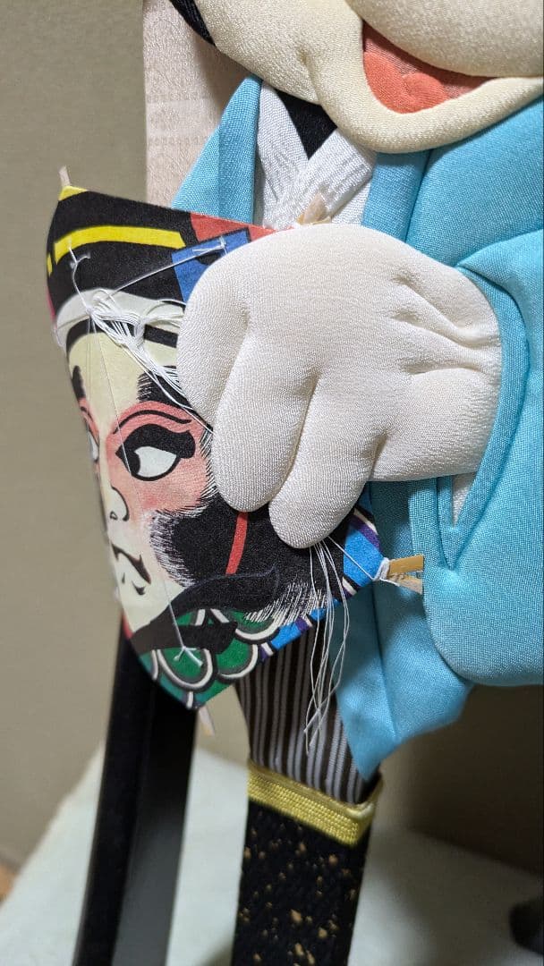 ミッキー ミニーの押し絵羽子板