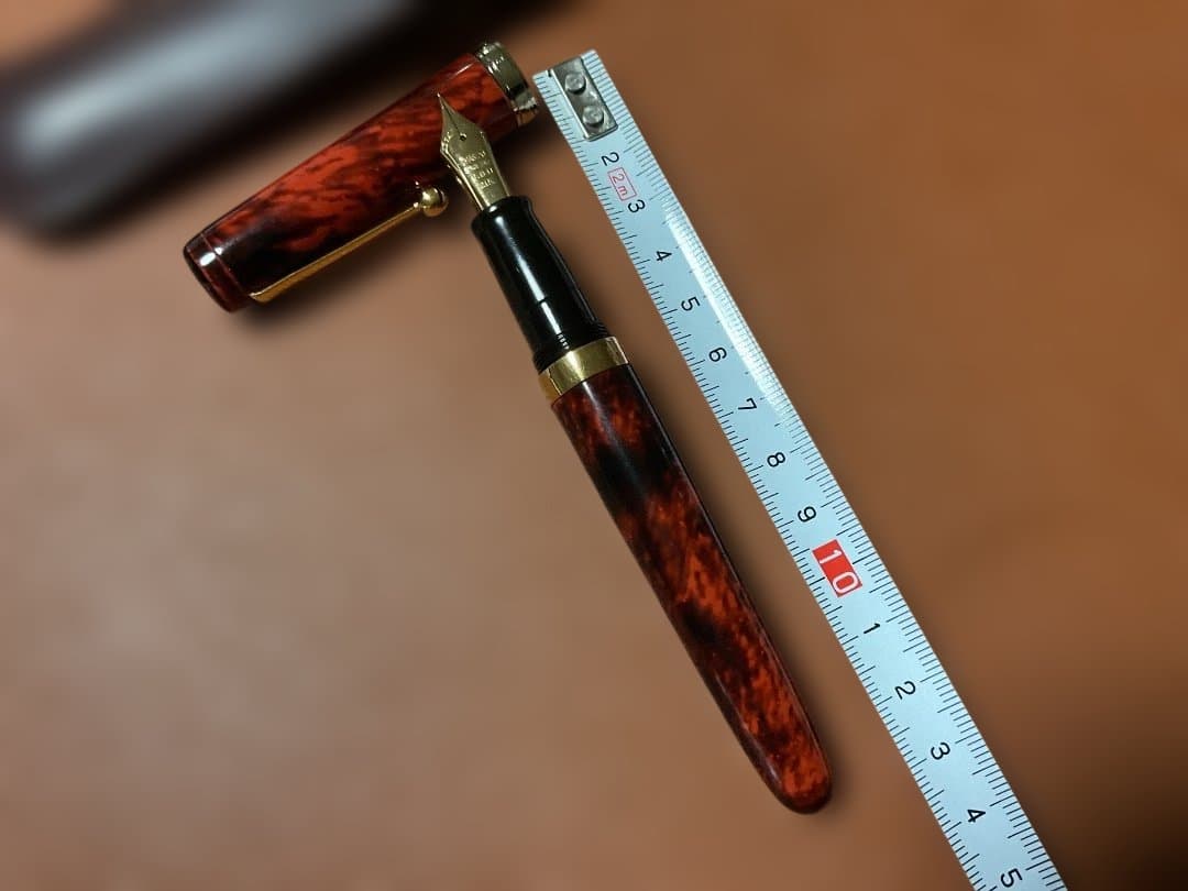 大橋堂　万年筆　エボナイト　ペン先21K ケースつき