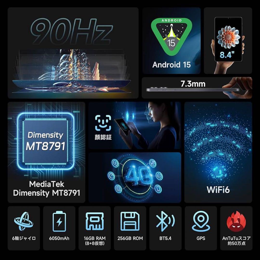 ALLDOCUBE iPlay70 mini Pro 8インチタブレット グレー