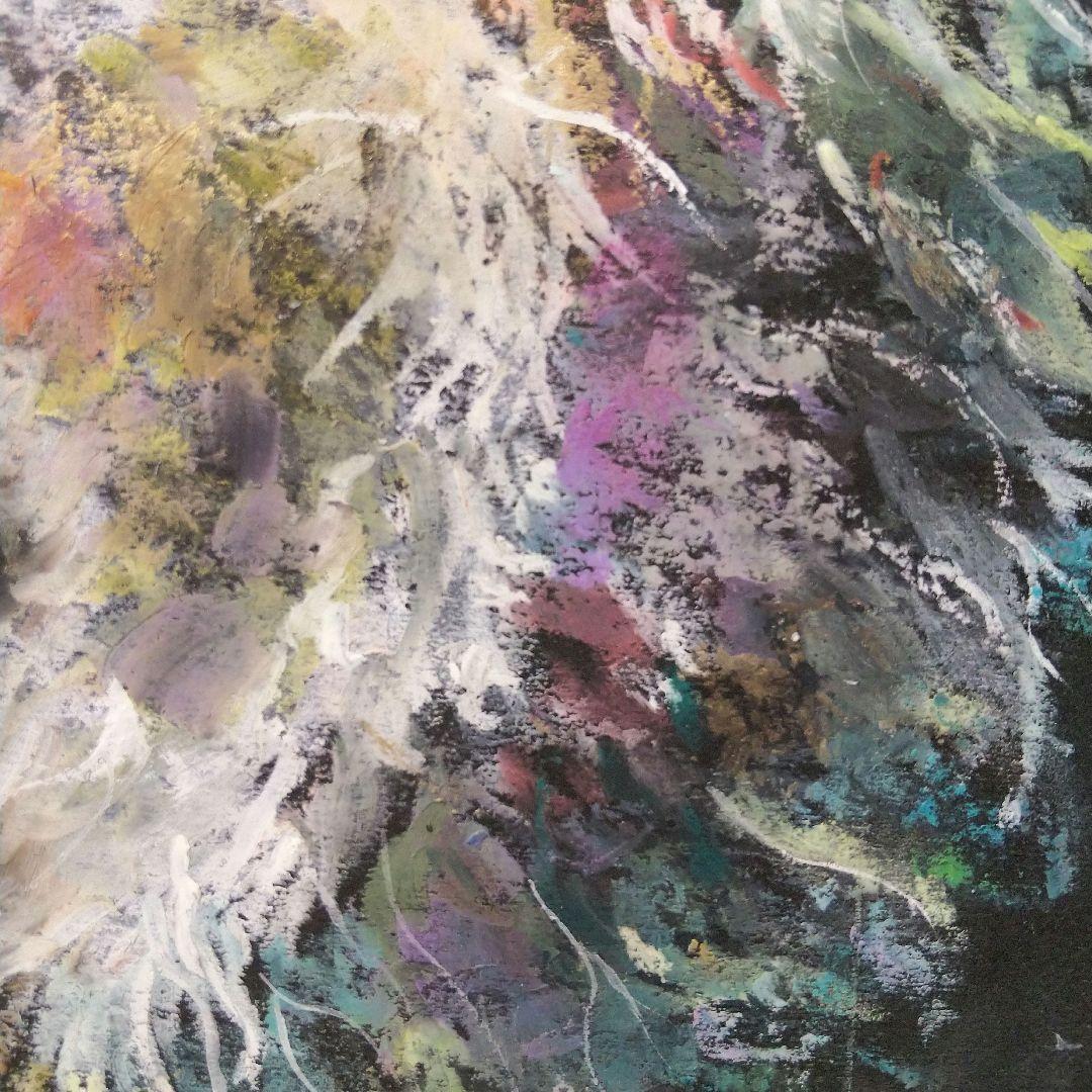 原画 アート 絵画 画家 フクロウ 梟 鳥 雛鳥 小鳥 縁起物 動物 白い鳥 雨