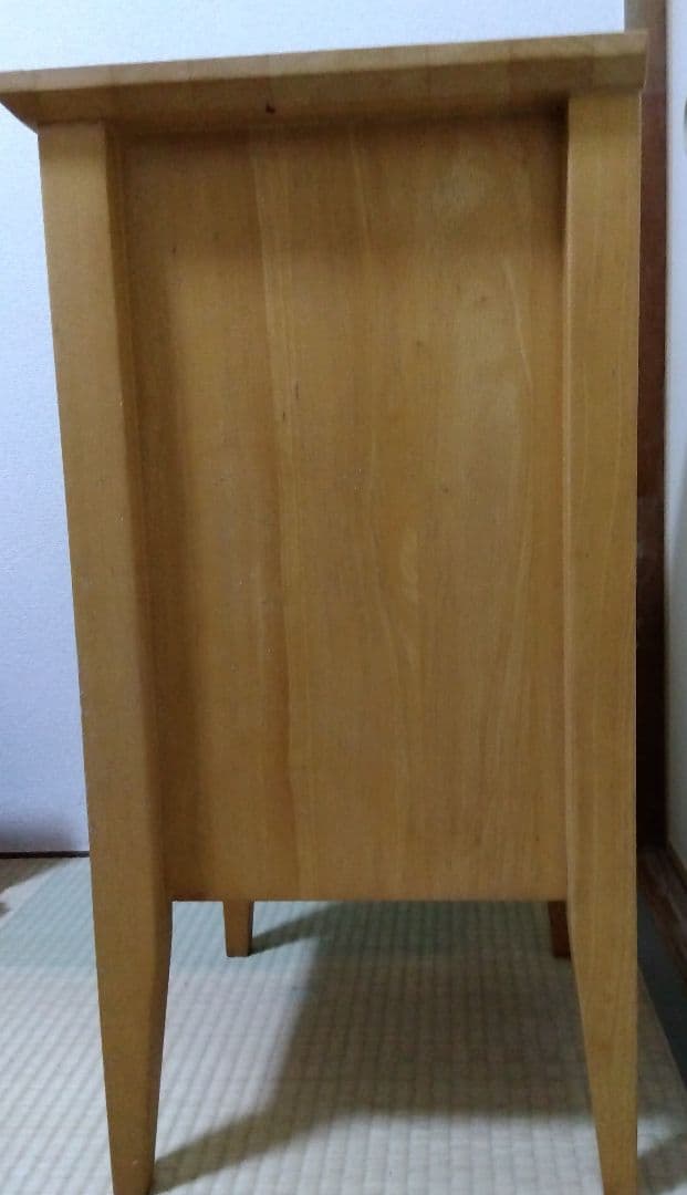 ナチュラルウッド 3段チェスト