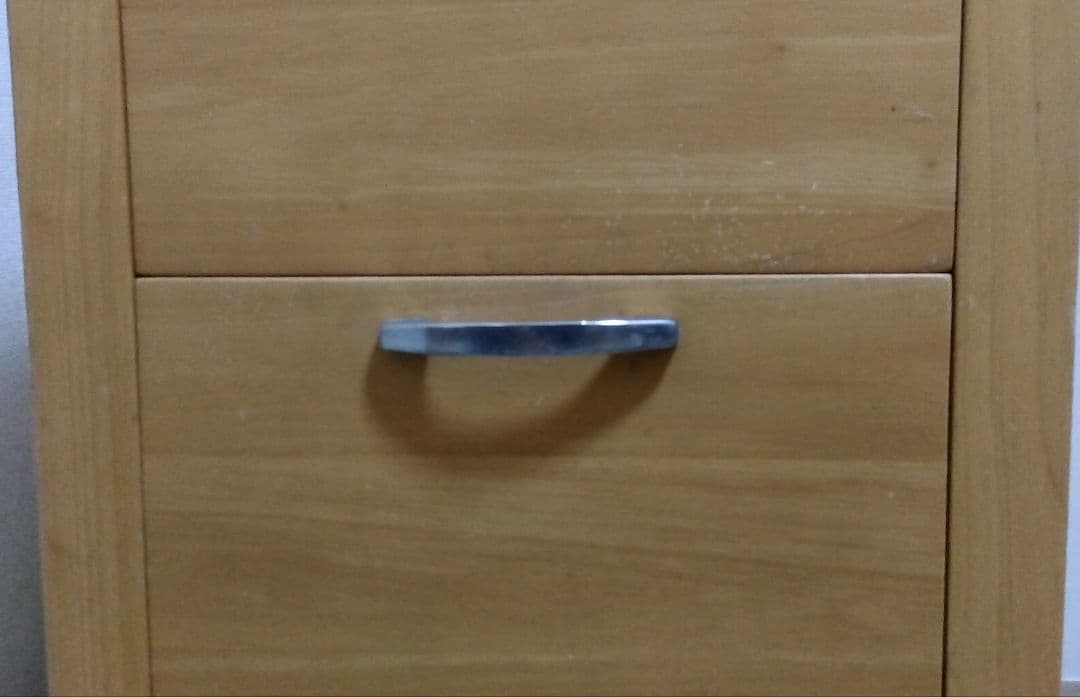 ナチュラルウッド 3段チェスト